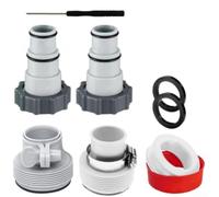 WIIYENA Pool Hose Adapter A, 4PCS Replacement Pool Adapter Connector Kit for Intex Pump, Connection for 32 mm and 38 mm Pool Hose