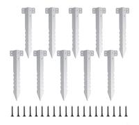 WIIYENA Railway Sleepers Brackets for Garden Landscape Garden Edging Bracket for Garden Raised Beds Pathways Retaining Walls Landscape Projects(10pcs)