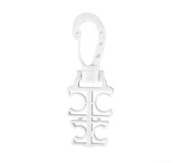 WIIYENA Scuba Diving Hose Holder Clip with 4 Hole Quick Release for BCD Regulator and Second Stage, Rotating Clamp Prevents Hose Kinks(White)