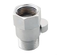 WIIYENA Shower Shut Off Valve, Handheld Shower Head Valve Heavy Duty Chrome G 1/2" Standard Connector With Quick Switch for Water Flow Control