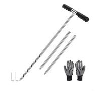WIIYENA Soil Sampler Probe,Stainless Steel T-Style Handle Soil Test Kits,Adjustable Ground Rod Probing Rod,for Soil Sampling Plant Care Garden Lawn