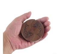 WIIYENA Sophisticated Walnut Wood Guitar Pick Holder Case with Unique Patterns & Ample Space for Accessories (A)
