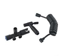 WIIYENA Stainless Steel Handheld Bidet Sprayer Set with 2m Hose, G1/2 Connector for Toilet Douche, Hygiene, Pet Cleaning, Cloth Diaper Rinsing, Gardening, Versatile Home Bathroom Use