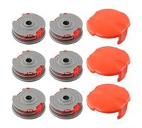 WIIYENA Trimmer Spool for Flymo Contour Range Trimmer Wire Double Autofeed Spools Replacement, Spools and Lines for Grass Cutter(3PCS)