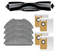 WIIYENA Vacuum Cleaner Parts for Airrobo GT21 Robot Vacuum Cleaner Replacement Accessories Kit with 1 Roller Brush 4 Dust Bags 4 Mop Cloth Pads