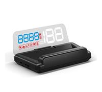 wiiyii Universal Car HUD Head Up Display T900, with Satellite Clock, Single Driving Time and Single Driving Distance, Work for All Vehicles