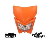 WIJHJET For For KLX 250 450 For KMX 125 For KDX For ZZR For WR For KX For KLR For KLE 110 12V 35W Motorcycle Headlight Plate Headlamp Front Headlight(Orange)