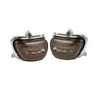 WIJHJET For Goldwing GL1800 2001 2002 2003 2004 2005 2006 2007-2017 F6B 2013-2017 Motorcycle Front LED Turn Signals Clear/orange/smoke Headlamp Front Headlight(2pcs smoke)
