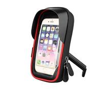 WIJHJET Navigation Bracket Bicycle Motorcycle GPS Navigation Holder Waterproof Multi-function Mobile Phone Bracket Card Pack Bike Motorcycle Accessories(Motorcycle Red)