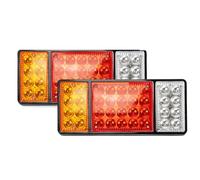 WIJHJET Rear Outer Brake Stop Lamp 12V 36LED Truck Rear Tail Light Assembly Indicator Reverse Stop Driving Lighting Van For Caravan Camper RV Trailer Lorry Bus Boat
