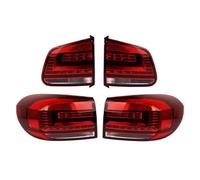 WIJHJET Rear Outer Brake Stop Lamp For VW For Tiguan 2013 2014 2015 2016 LED Car Rear Bumper Tail Light 1 Set Taillight Assembly Reverse Stop Brake Lights