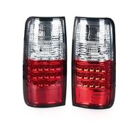 WIJHJET Rear Tail Light Lamp Turn Signal Reflector Lamp Car Accessories 2 Pcs Rear Brake Tail Light For Toyota For Land For Cruiser For FJ80 1991 1992 1993-1997(Red and White Shell)