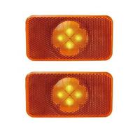 WIJHJET Side Indicator 24V 4 LED Side Marker Light Lamp Indicator Amber Yellow For Volvo FH-FM-FL 8144204 Turn Signal Lamp
