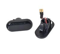 WIJHJET Side Indicator 2pcs LED Dynamic Turn Signal Side Marker Light For Benz For Smart For FORTWO Turn Signal Lamp(Dynamic Smoked)