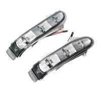 WIJHJET Side Indicator Car Front Door Side Mirror Turn Signals Lights For Benz W220 W215 CL S S300 1999 2000 2001 2002 7 LED Wide Light Turn Signal Lamp(White,Right)