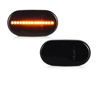 WIJHJET Side Indicator Dynamic LED Side Marker Turn Signal Indicator Repeater Light For Mazda AZ Spiano Scrum 2005 2006 2007 2008 2009 2010 2011 2012 Turn Signal Lamp(Super quality Black)