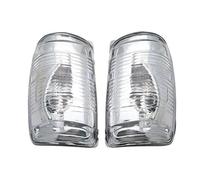 WIJHJET Side Indicator Rearview Mirror Blinker Indicator Lamp Lens Cover Turn Signal Light White For Transit MK8 2014 2015 2016 2017 2018 2019 Turn Signal Lamp(1 pair)