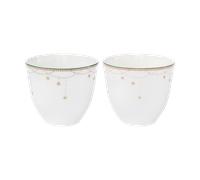 Wik & Walsøe Christmas morning Garland cup 2-pack 20 cl White