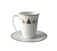 Wik & Walsøe Julemorgen cup and saucer 20 cl white