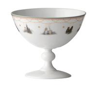 Wik & Walsøe Julemorgen Story bowl on foot Ø13 cm