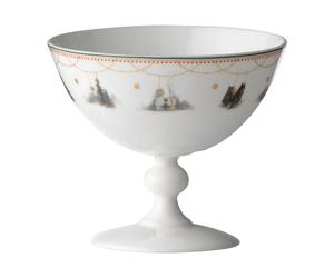 Wik & Walsøe Julemorgen Story bowl on foot Ø13 cm