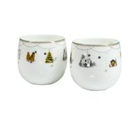 Wik & Walsøe Julemorgen Story candle holders 2-pack White