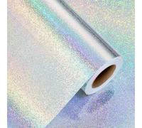 Wikadlik Silver Wrapping Paper, Holographic Point Gift Wrap Paper for Valentines Day, Mothers Day, Birthday, Wedding, Anniversary, Holiday, Christmas