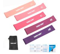WIKDAY Resistance Bands for Working Out Exercise Loop Bands Workout Bands Set for Men Women Body Stretching, Crossfit Training, Home Workout, Physical Therapy, Booty Legs, Set of 5
