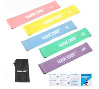 WIKDAY Resistance Bands for Working Out Exercise Loop Bands Workout Bands Set for Men Women Body Stretching, Training, Home Workout, Physical Therapy, Booty Legs, Set of 5 (Pastel)