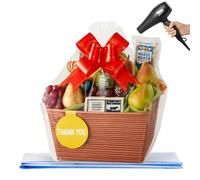 WIKDAY Shrink Wrap Bags for Gift Baskets 10 PCS 30x40 Inches Large Cellophane Bags Wrapping Plastic Clear Jumbo Basket Wrap Bags