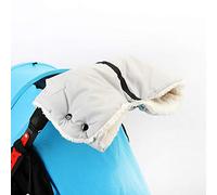 WIKEA Baby Pushchair/Pram/Stroller Fleece Hand Muff/Hand Gloves/Hand Warmer Anti-Freeze Baby Stroller Accessories, Winter Must-Have for Moms (Grey)