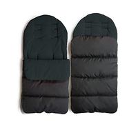 WIKEA Universal 3 in 1 Baby Stroller Sleeping Bag Annex Mat Footmuff Cover Stroller Bunting Bag Waterproof Windproof Cold-Proof Detachable (Black)