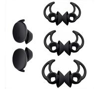 Wiki VALLEY Replacement Ear Tips for Bose Sport Earbuds and Bose Free Earbuds, Silicone Wingtip Covers, Anti-Slip, Black, 3 Pairs