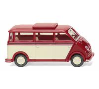 Wiking 033405 - 1/87 DKW Schnelllaster Bus - Ruby Red/Ivory - New