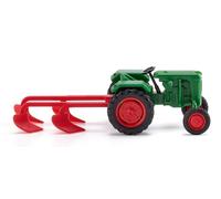 WIKING 039802 HO Scale Normag Tractor Green With Plow
