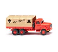 WIKING 042701 Magirus Flatbed Truck Bright Red Explsives Ho 1:87 New