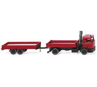 Wiking 060130 HO Gauge MAN F90 Fire Brigade Flatbed Road Train