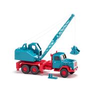 WIKING 066204 HO Scale Autocrane Magirus With Arm And Bucket Blue Color