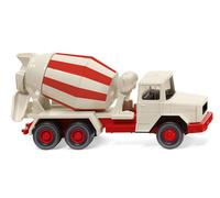 Wiking 068205 HO Gauge Magirus Deutz Concrete Mixer White/Red
