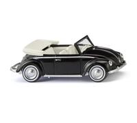 Wiking 0794 06 H0 Car Model Volkswagen Beetle 1200 Convertible, Black