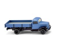 Wiking 084007 Opel Blitz Flatbed Truck Remote Blue HO 1:87 New