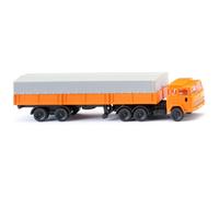 Wiking 095611 Magirus Tractor Trailer Orange