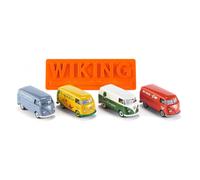 WIKING 217001 HO Scale Set Four Assorted VW T1 Models - Gift Box