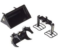 Wiking 7385 Front Loader Tools Set A, Black