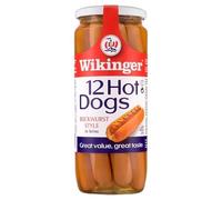 Wikinger 12 Hot Dogs Bockwurst Style in Brine 1030g | Case of 1
