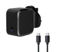 WIKIPARTS* New USB-C Type 45W Charger Replacement For Galaxy S22, S22 Ultra S22+, Note 10/Note 10+, Note 20, S20, S21, S10, S9, S8 Laptop Adapter with USB C TO USB C Cable- BLACK