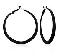 WIKMAB Bohemian Simplicity 70s 80s Classic Vintage Big Alloy Hoop Earrings Retro Neon Party Circle Disc Baked Enamel Earrings for Women, One size, Metal, No Gemstone