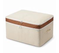wiksite 140L Moving Bags Double Layer Storage Bag, Heavy Duty Moving Totes Soft Large Clothes Storage Boxes with Zips and Lid for Clothes Bedding Travelling Camping Christmas Decoration
