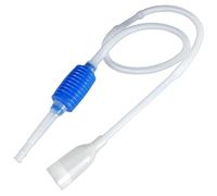 Wilafury Aquarium Siphon, 5 Feet Manual Siphon Pump, Aquarium Vacuum Gravel Cleaner Fish Tank Water Change Accessories, Blue