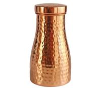 Wilafury Copper Water Bottle, 34 Oz Leak-Proof Copper Bottle, Eco-Friendly, Joint-Free Design for Health, Yoga, Office & Travel (1000ml)
